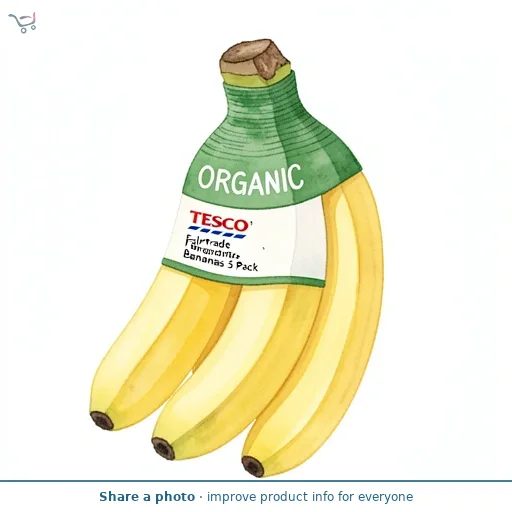 Tesco Fairtrade Organic Bananas 5 Pack