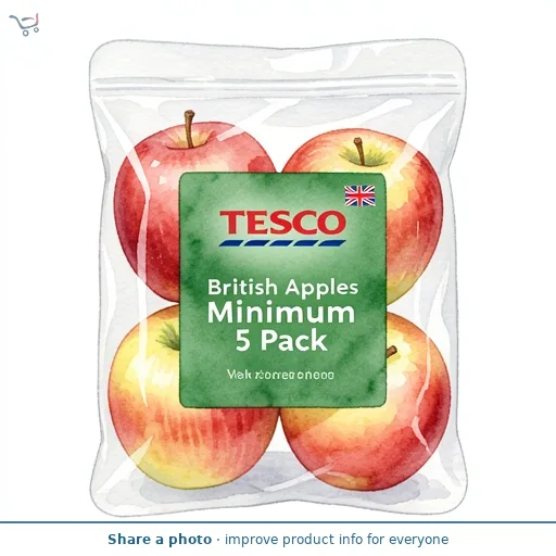 Tesco British Apples Minimum 5 Pack
