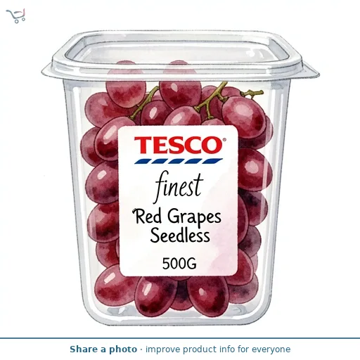 Tesco Finest Red Grapes Seedless 500G