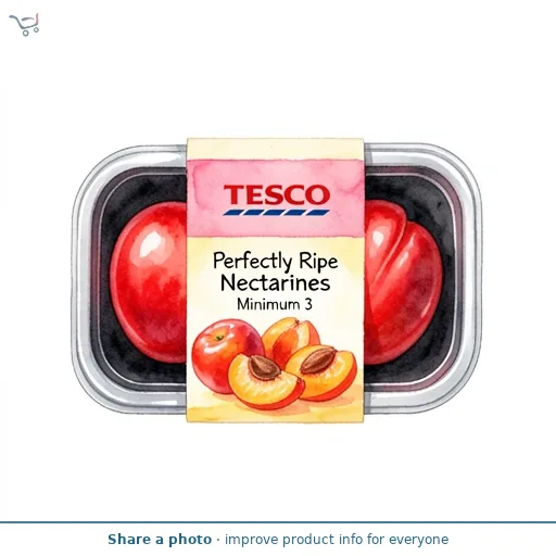Tesco Perfectly Ripe Nectarines Minimum 3