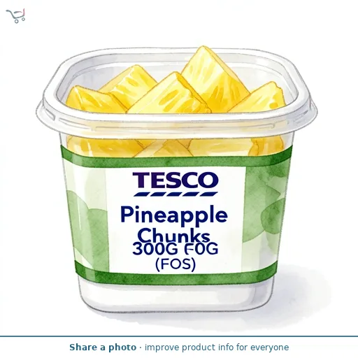 Tesco Pineapple Chunks 300G (FOS) 