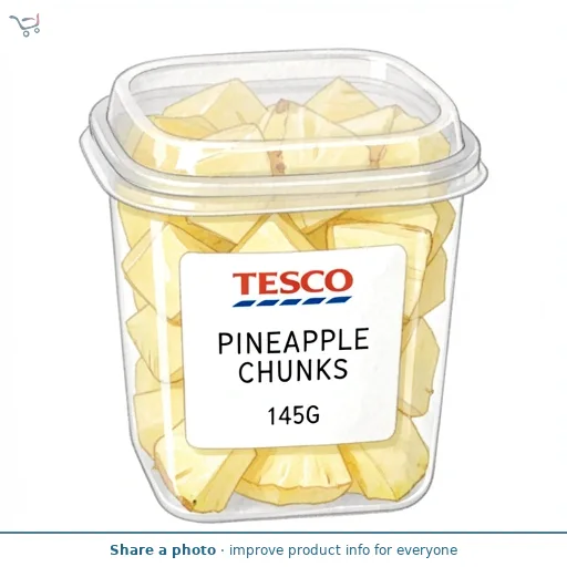 Tesco Pineapple Chunks 145G