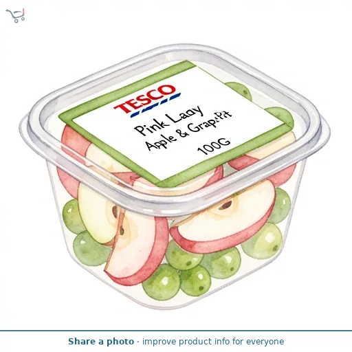 Tesco Pink Lady Apple & Grape Pot 100G
