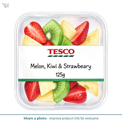 Tesco Melon, Kiwi & Strawberry 125g