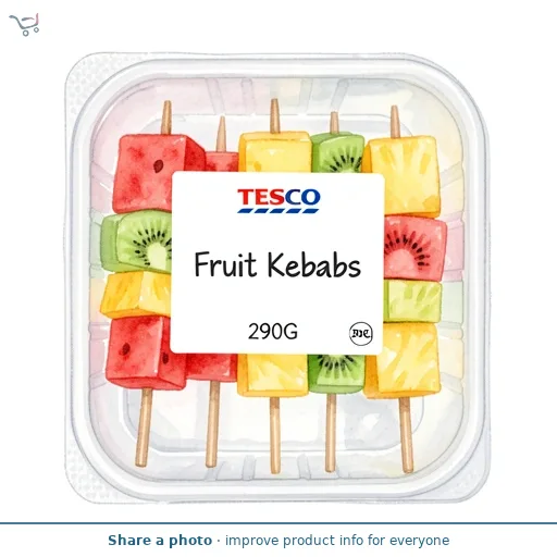 Tesco Fruit Kebabs 290G