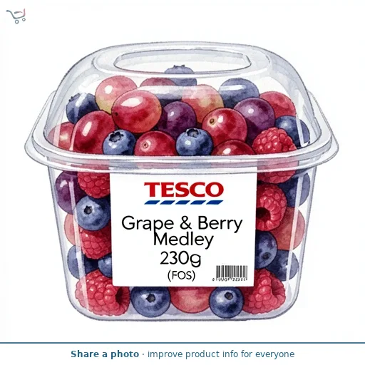 Tesco Grape & Berry Medley 230G (FOS)