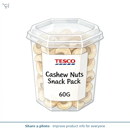 Tesco Cashew Nuts Snack Pack 60G