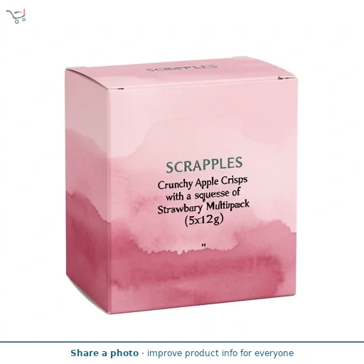 Scrapples Crunchy Apple Crisps with a squeeze of Strawberry Multipack (5x12g) 