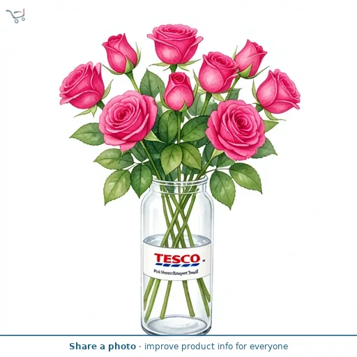 Tesco Pink Roses Bouquet Small