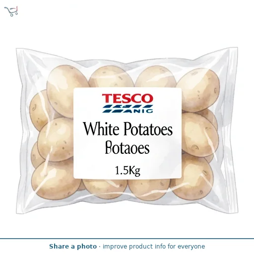 Tesco Organic White Potatoes 1.5Kg