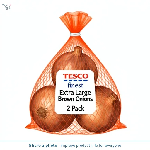 Tesco Finest Extra Large Brown Onions 2 Pack