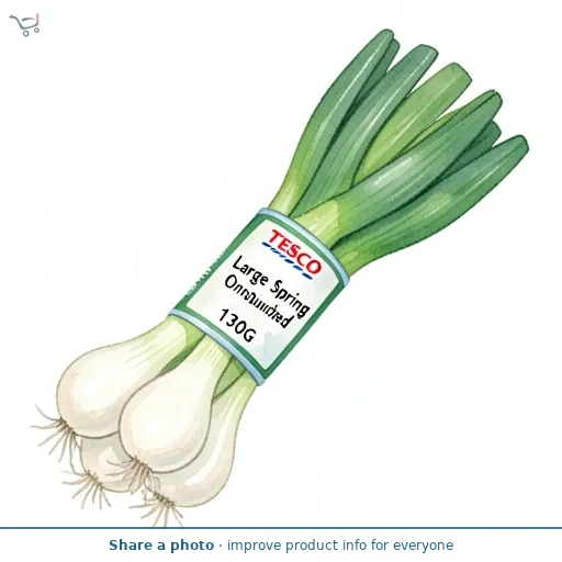 Tesco Large Spring Onions Bunched 130G