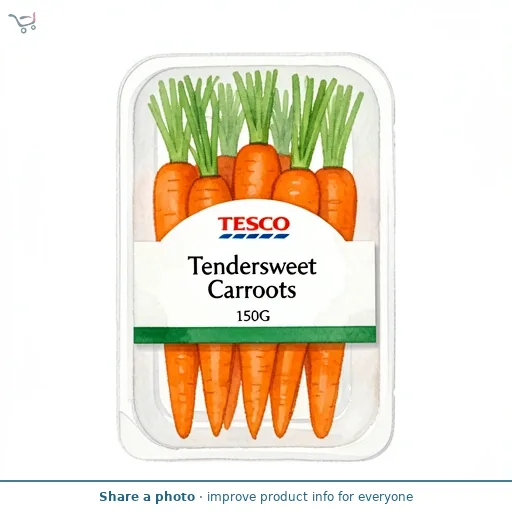 Tesco Tendersweet Carrots 150G