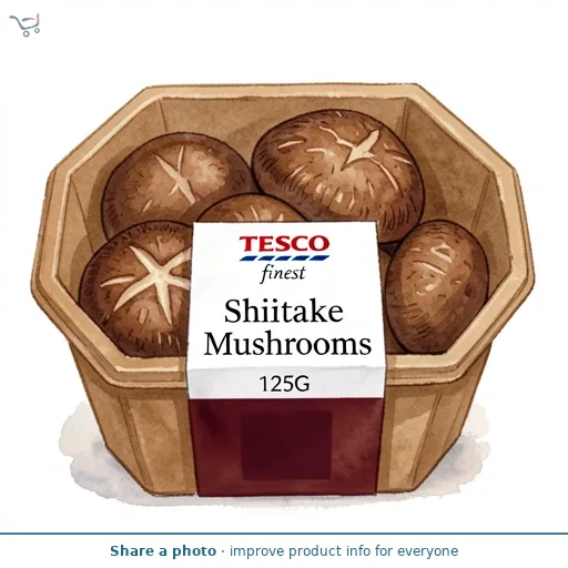 Tesco Finest Shiitake Mushrooms 125G