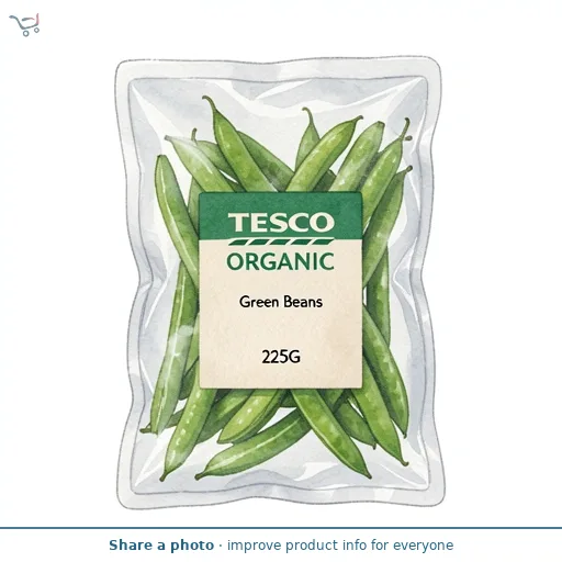 Tesco Organic Green Beans 225G