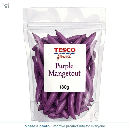 Tesco Finest Purple Mangetout 180g