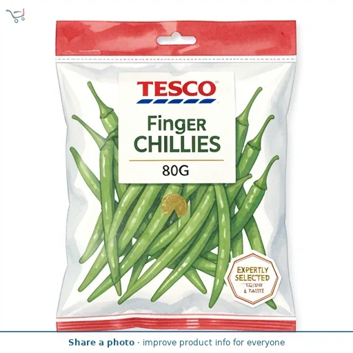 Tesco Finger Chillies 80G