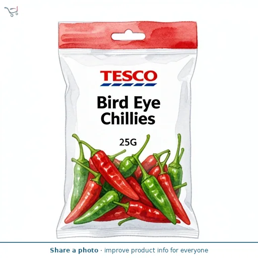 Tesco Bird Eye Chillies 25G