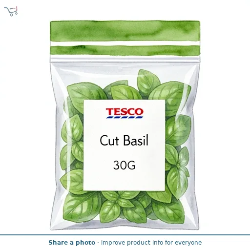 Tesco Cut Basil 30G