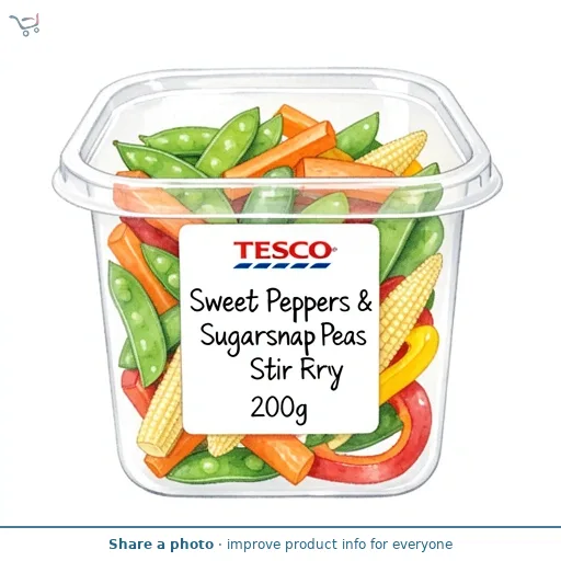 Tesco Sweet Peppers & Sugarsnap Peas Stir Fry 200g