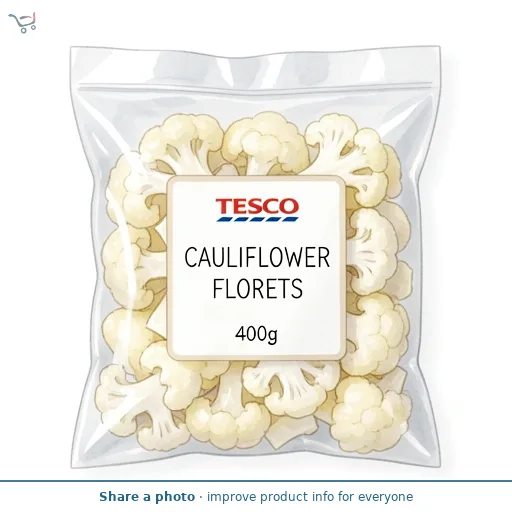 TESCO CAULIFLOWER FLORETS 400g
