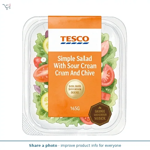 Tesco Simple Salad With Sour Cream And Chive 165G