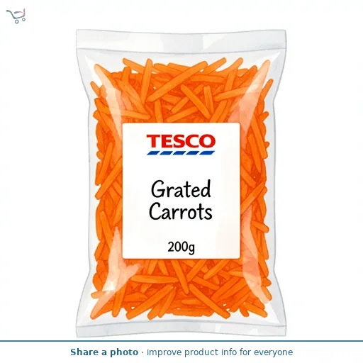 Tesco Grated Carrots 200g