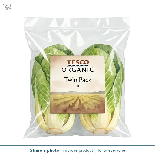 Tesco Organic Little Gem Twin Pack