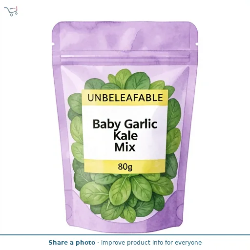 Unbeleafable Baby Garlic Kale Mix 80g