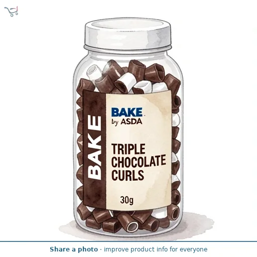 BAKE by ASDA BAKE by ASDA Triple Chocolate Curls 30g