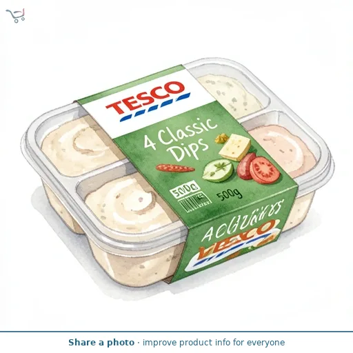 Tesco 4 Classic Dips 500g