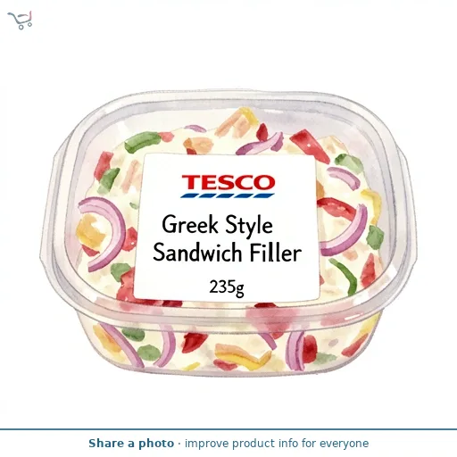 Tesco Greek Style Chicken Sandwich Filler 235g