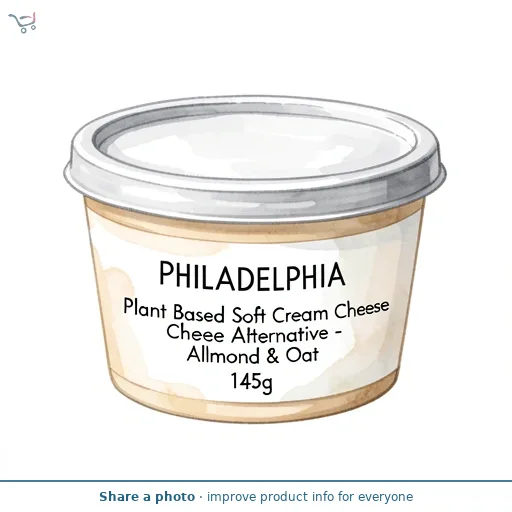Philadelphia Plant Based Soft Cream Cheese Alternative - Almond & Oat 145g