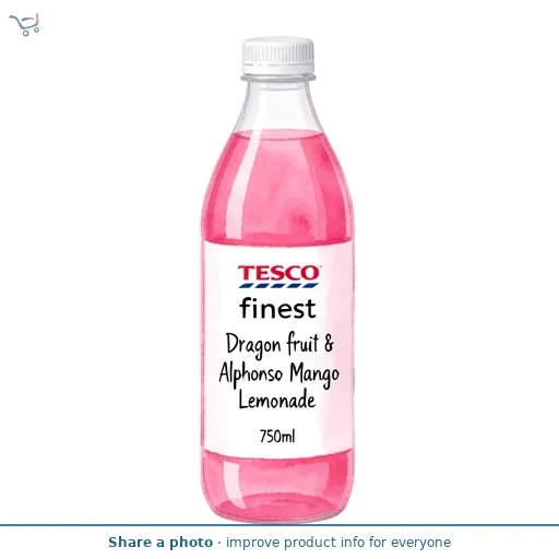 Tesco Finest Dragon fruit & Alphonso Mango Lemonade 750ml