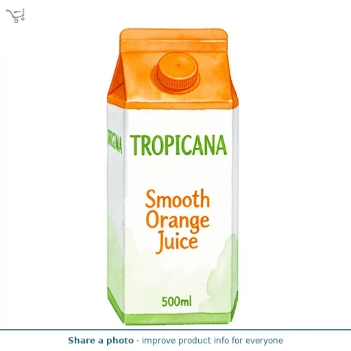 Tropicana Pure Smooth Orange Fruit Juice 500ml