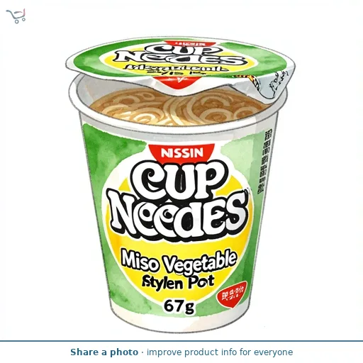 Nissin Cup Noodles Ramen Style Miso Vegetable 67g