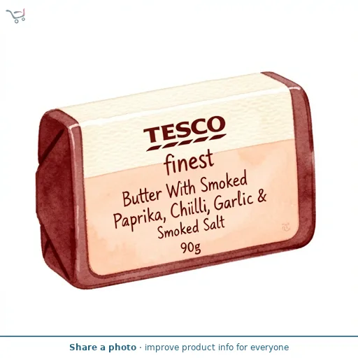Tesco Finest Butter With Smoked Paprika, Chilli, Garlic & Smoked Salt 90g