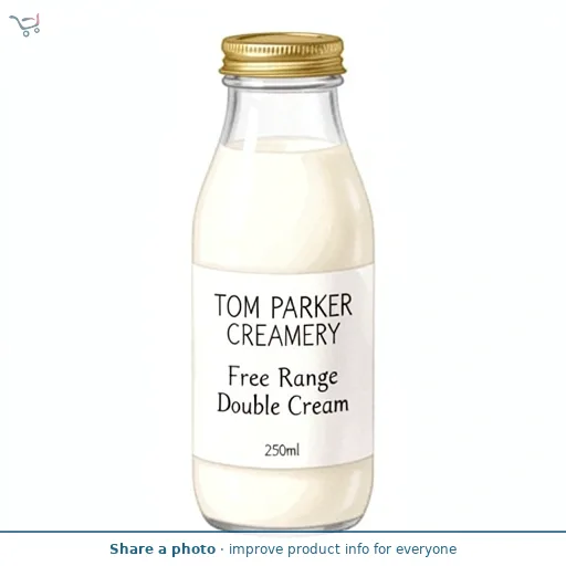 Tom Parker Creamery Free Range Double Cream 250ml