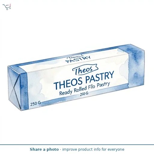 Theos Ready Rolled Filo Pastry 250 G