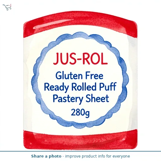 Jus-Rol Gluten Free Ready Rolled Puff Pastry Sheet 280g