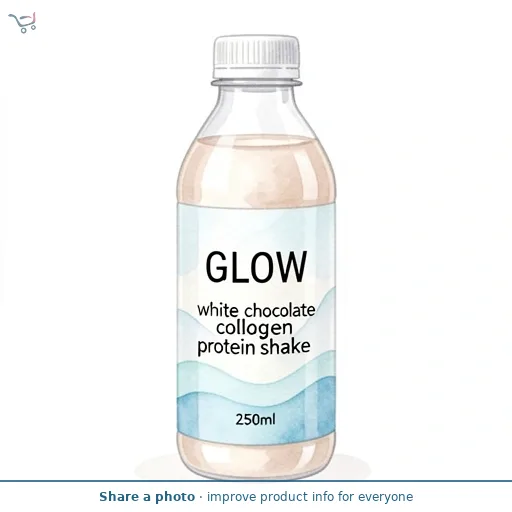 Glow white chocolate collagen protein shake 250ml 