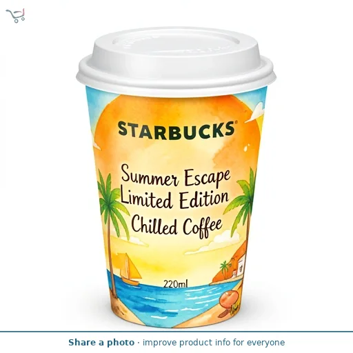 Starbucks Summer Escape Pistachio Flavour Chilled Coffee, Limited Edition 220ml