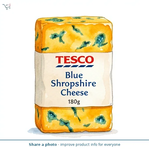 Tesco Blue Shropshire Cheese 180g