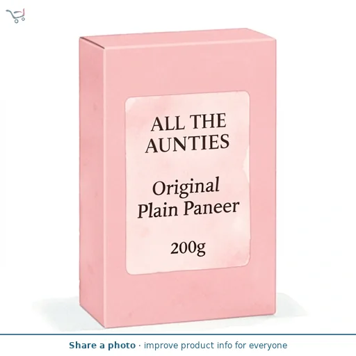 All The Aunties Original Plain Paneer 200g