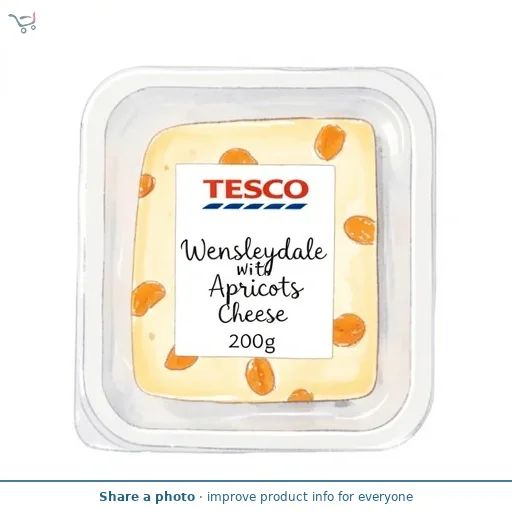 Tesco Wensleydale With Apricots Cheese 200g