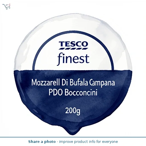 Tesco Finest Mozzarella Di Bufala Campana PDO Bocconcini  200g 