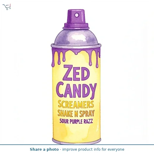 Zed Candy Screamers Shake N Spray Sour Purple Razz