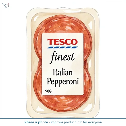 Tesco Finest Italian Pepperoni 90G