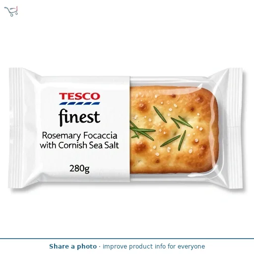 Tesco Finest Rosemary Focaccia with Cornish Sea Salt 280g