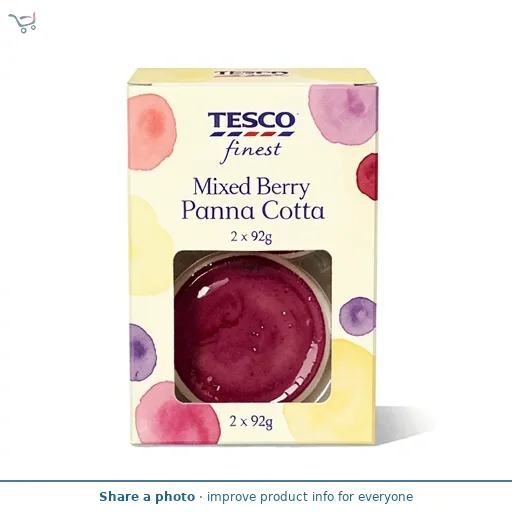 Tesco Finest Mixed Berry Panna Cotta 2 x 92g